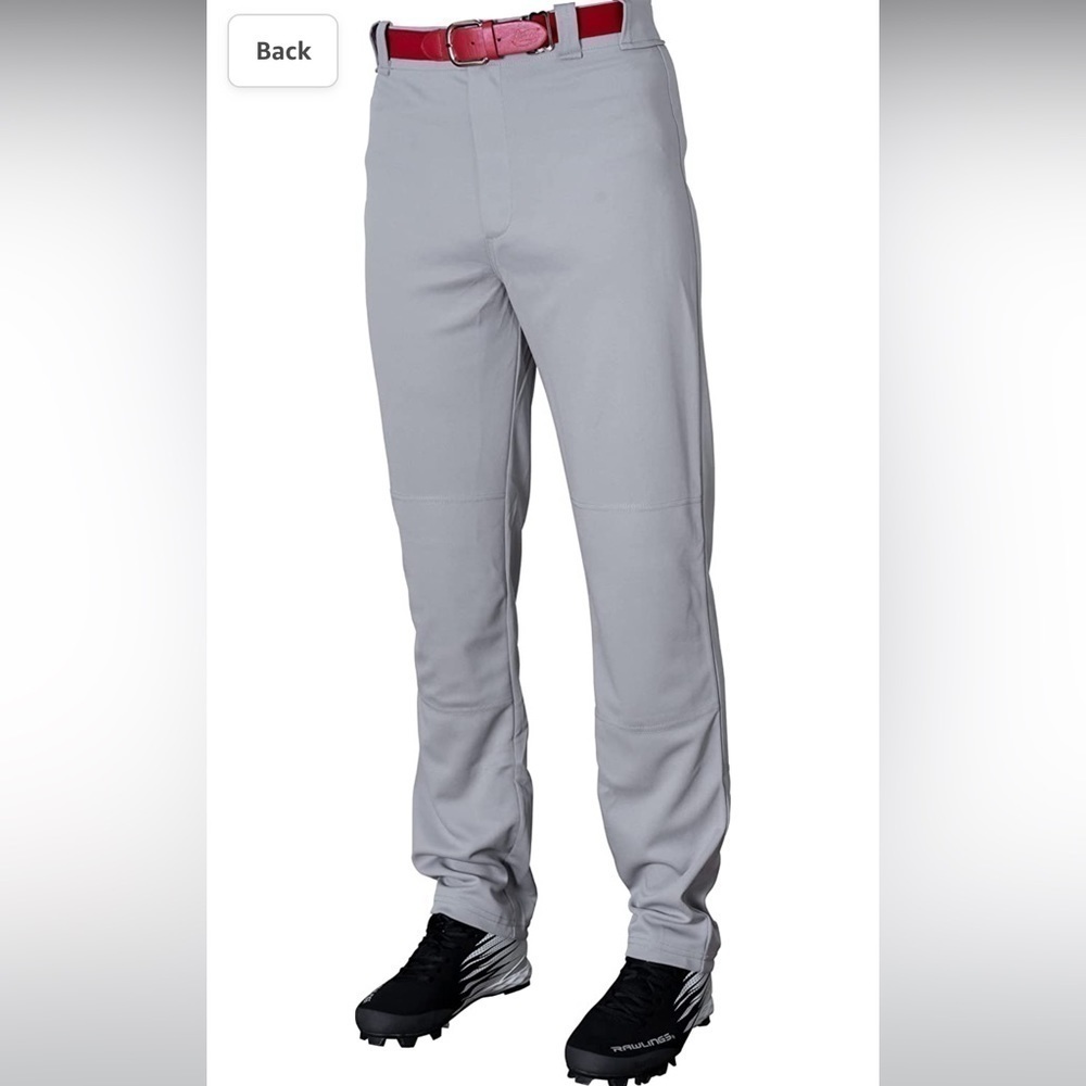 Rawlings | Semi-Relaxed Game/Practice Baseball Pant | Youth Small Full Length
